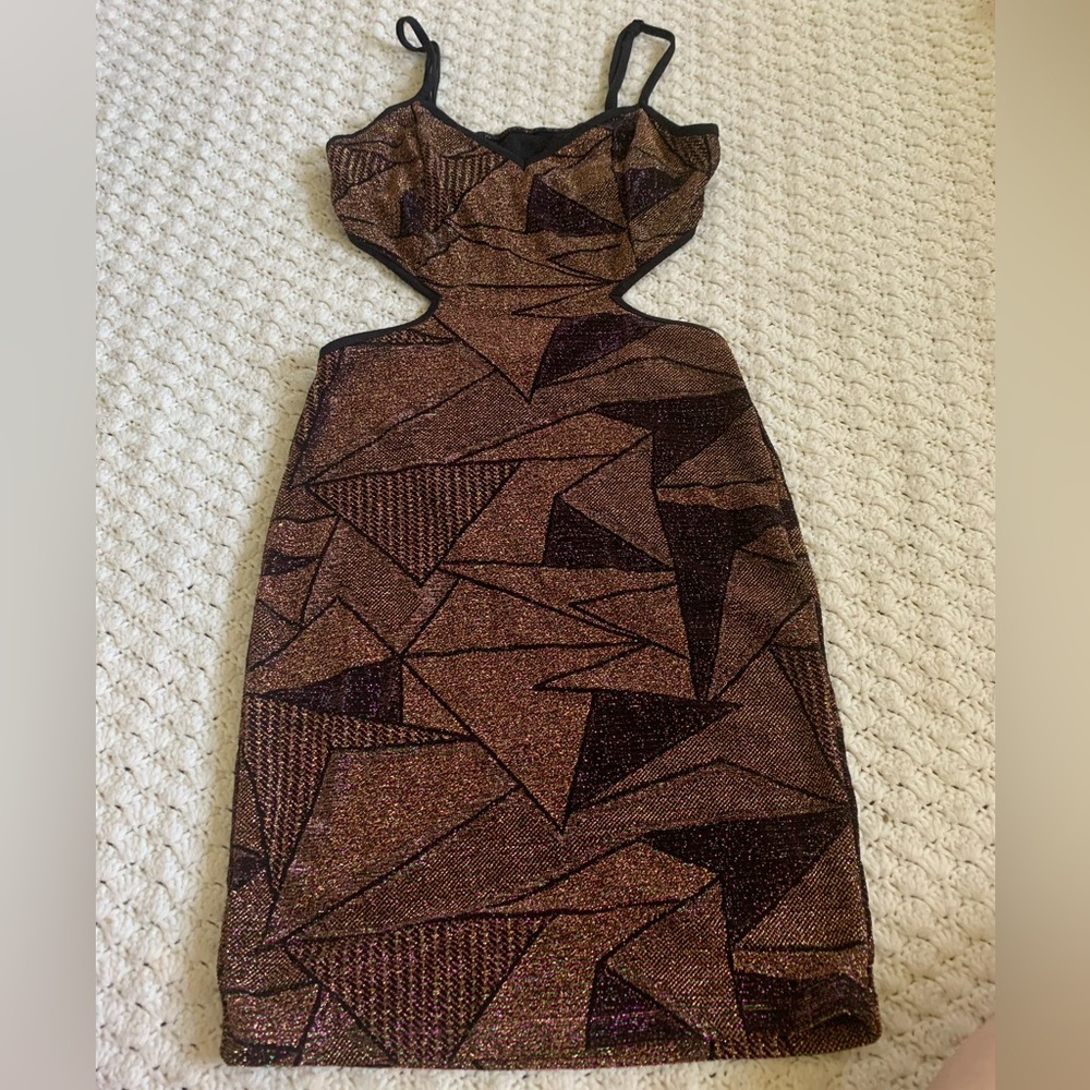 Multicolored sparkle party mini dress